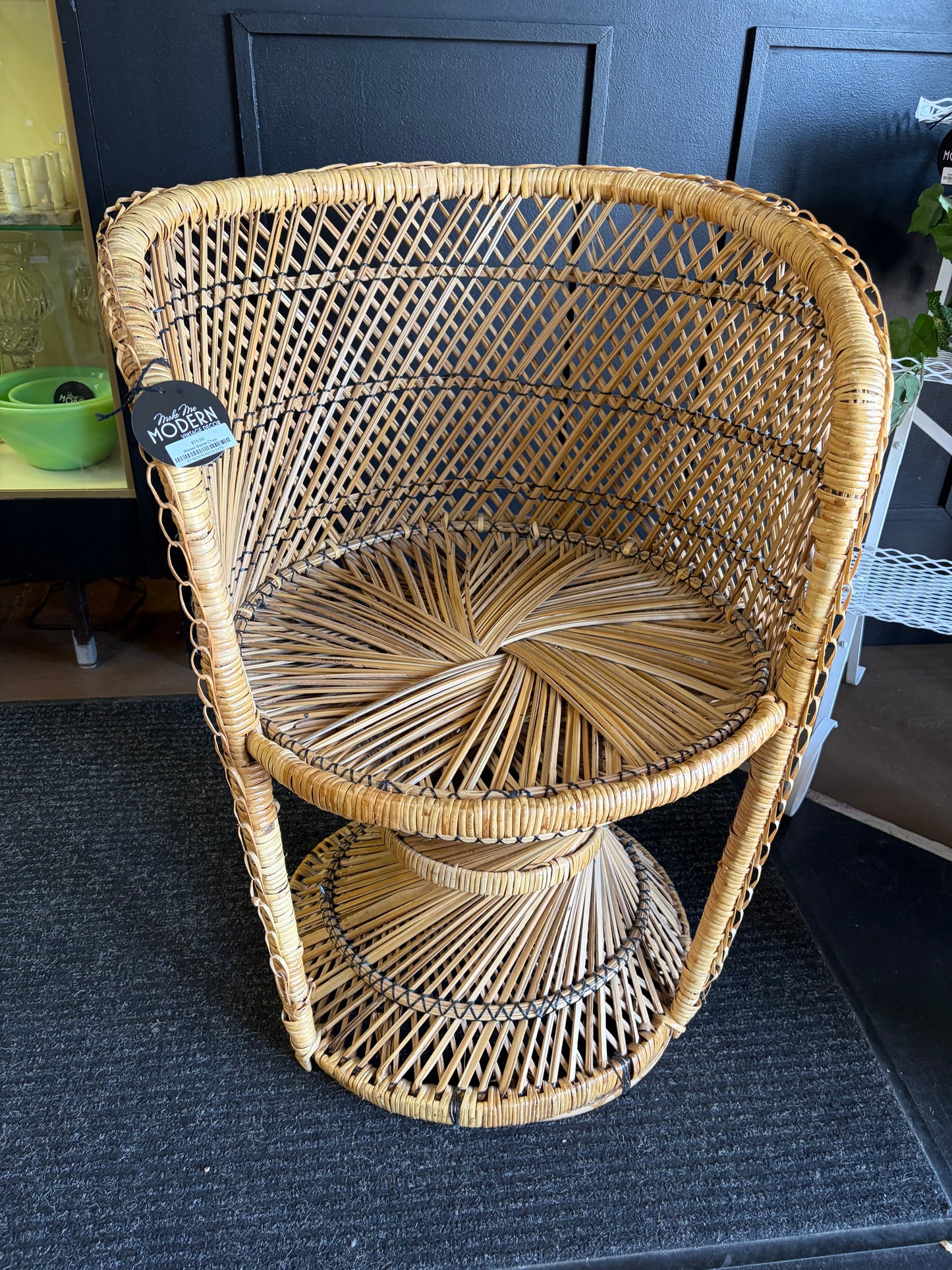 Wicker Barrel Chair