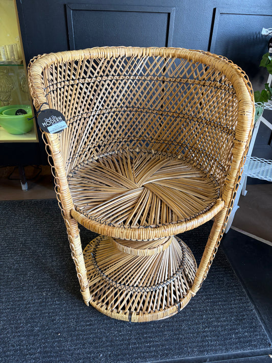 Wicker Barrel Chair