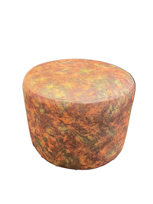 Retro Green and orange Vinyl Stool