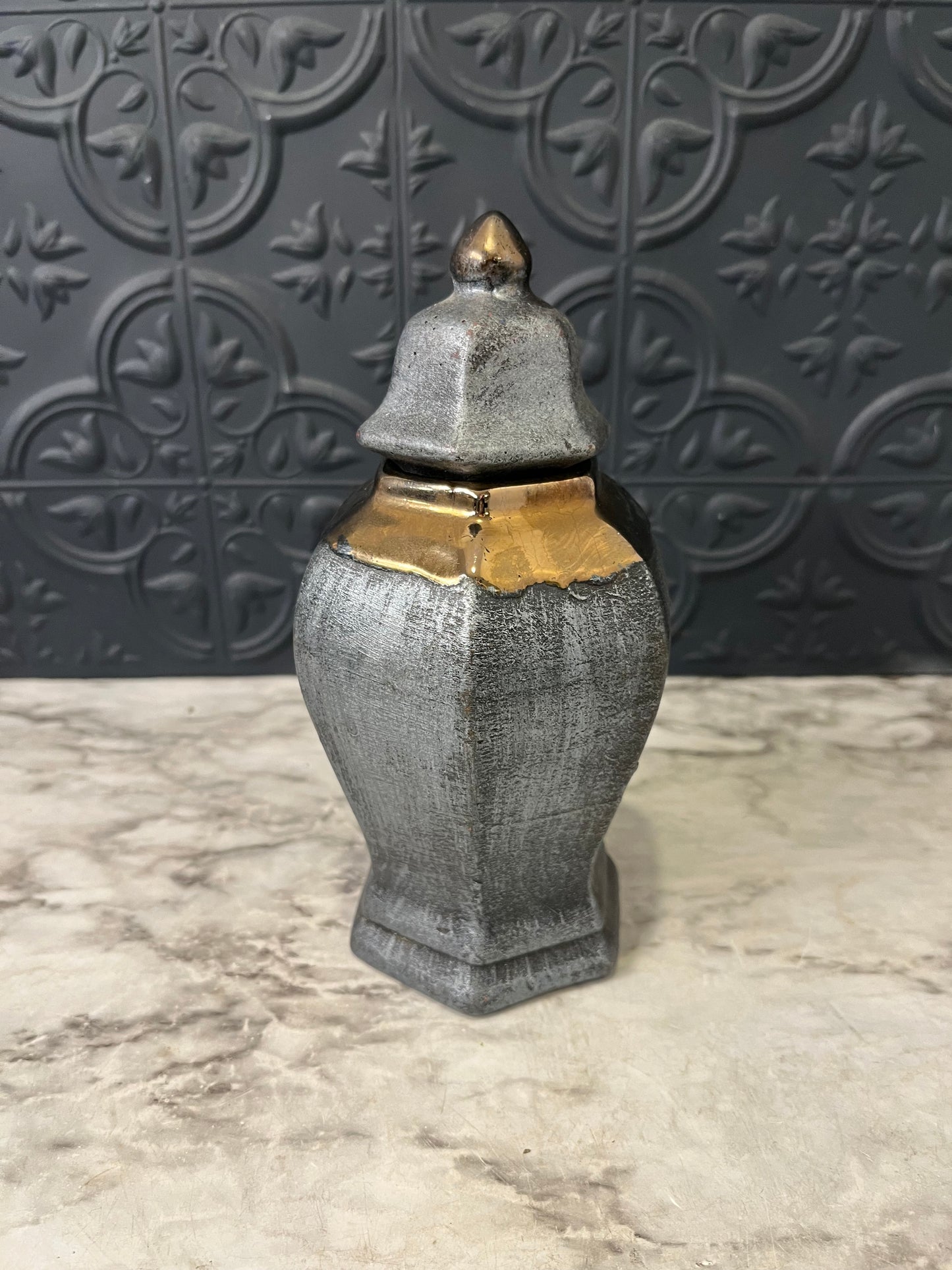 Grey Vase from Cancun
