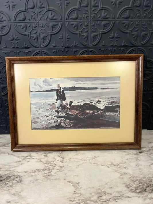 Watercolor Print of Coot Hunter