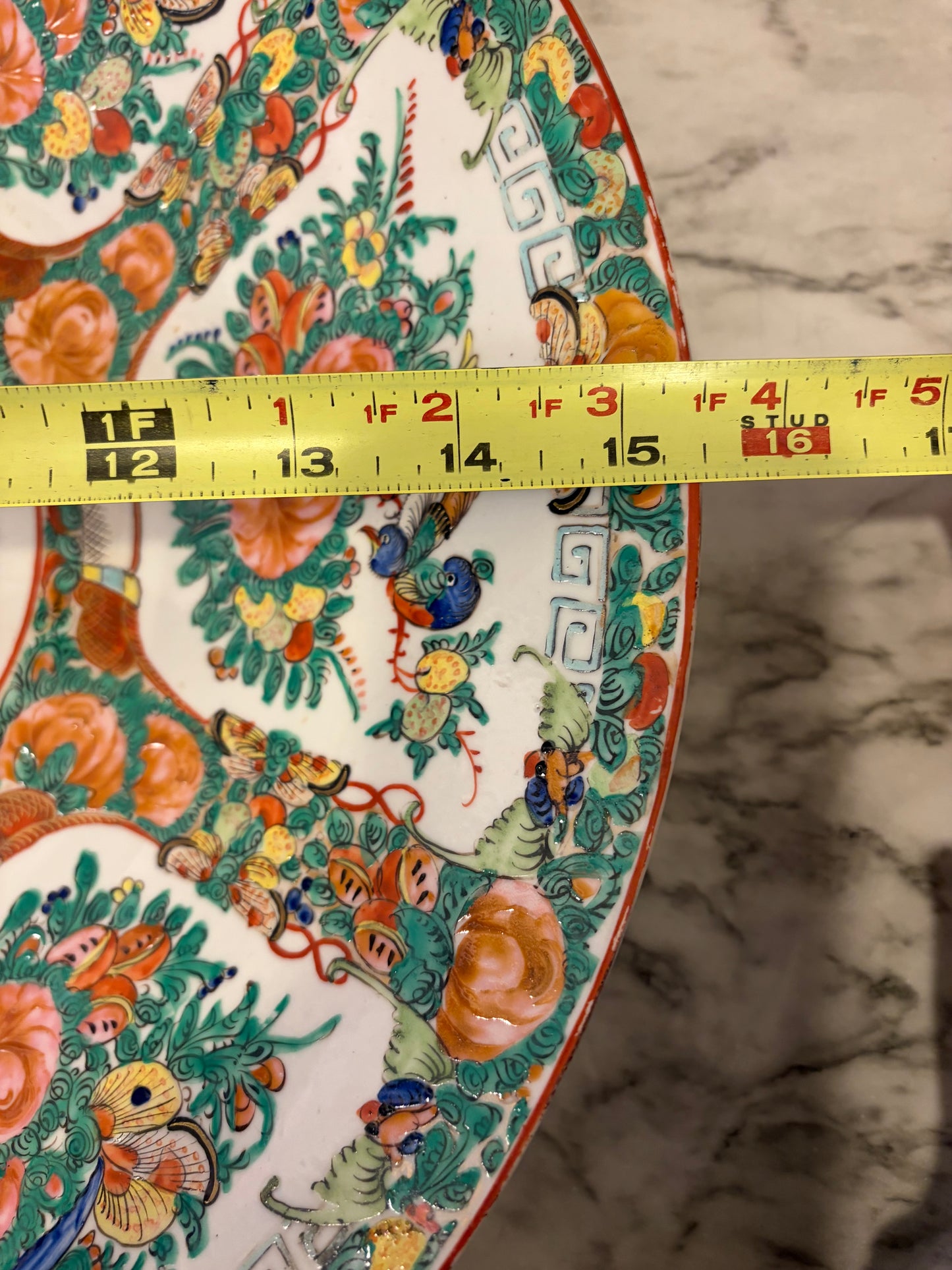 Large Chinese Bowl with Medallion Pattern