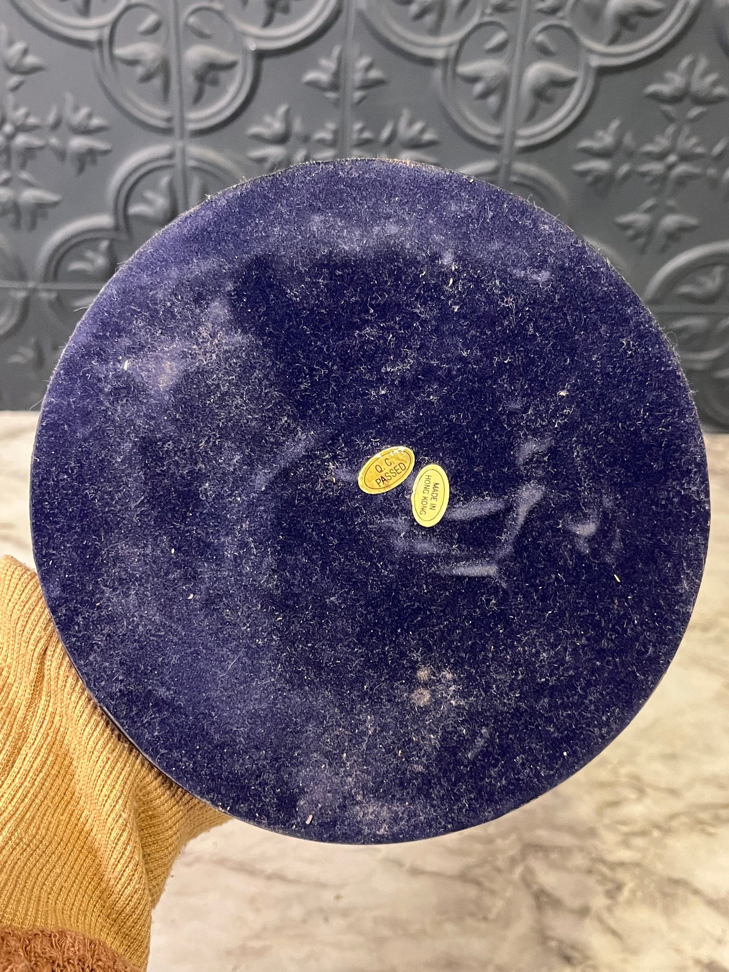 Vintage blue gemstone globe