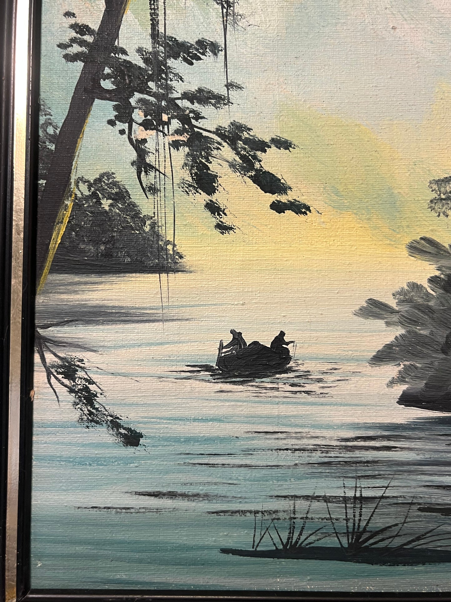 Green and Blue Seascape Painting