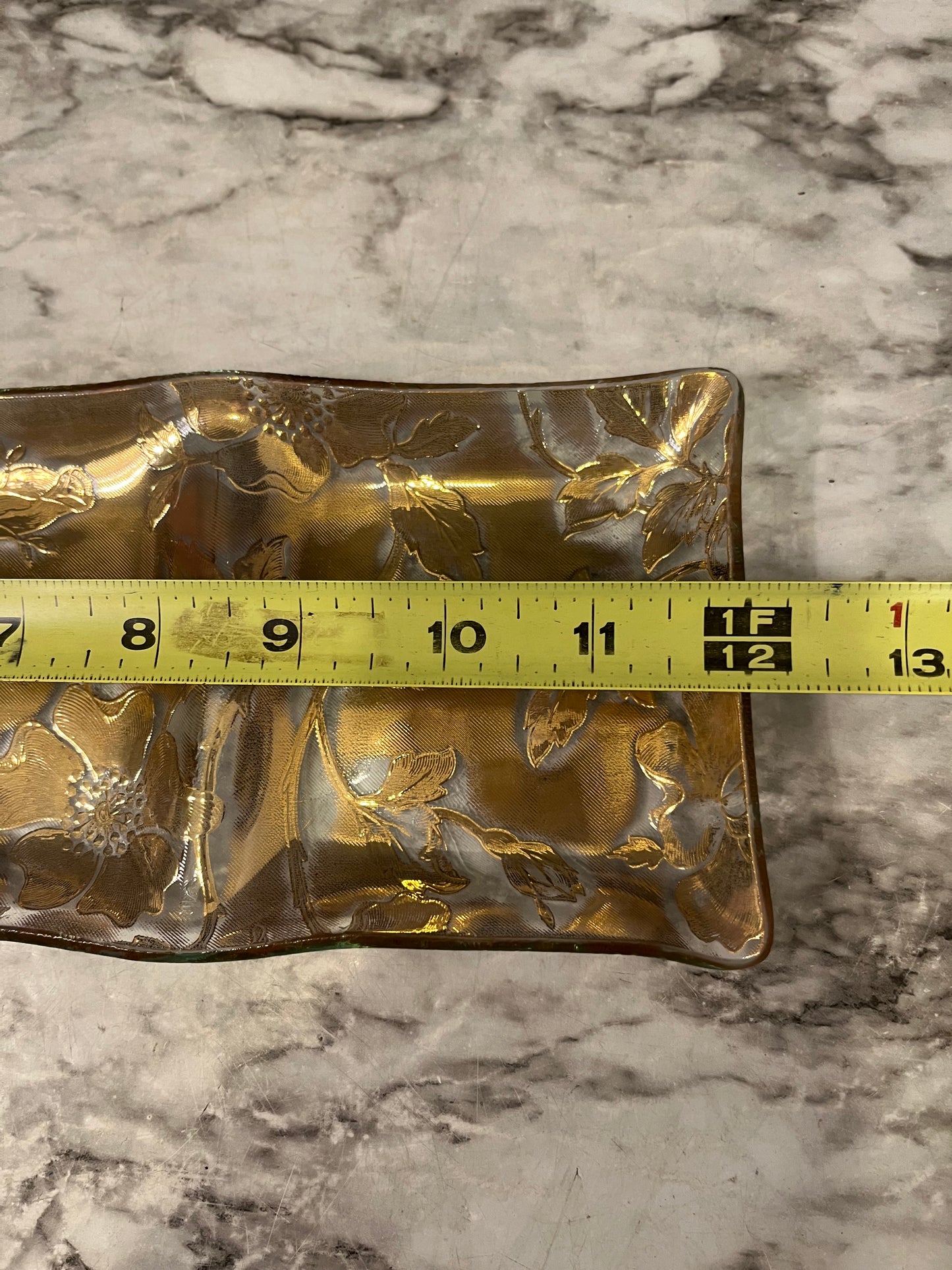 Ricco Verre Rectangle divided Glass Dish
