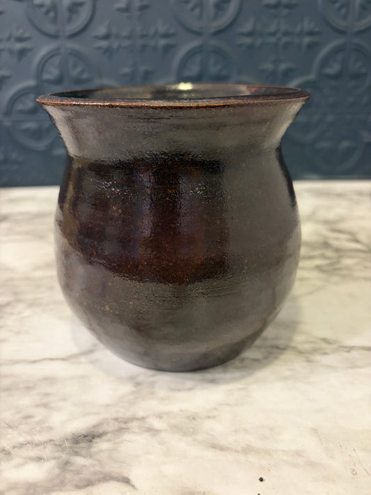 4.75" Brown Pottery Vessel