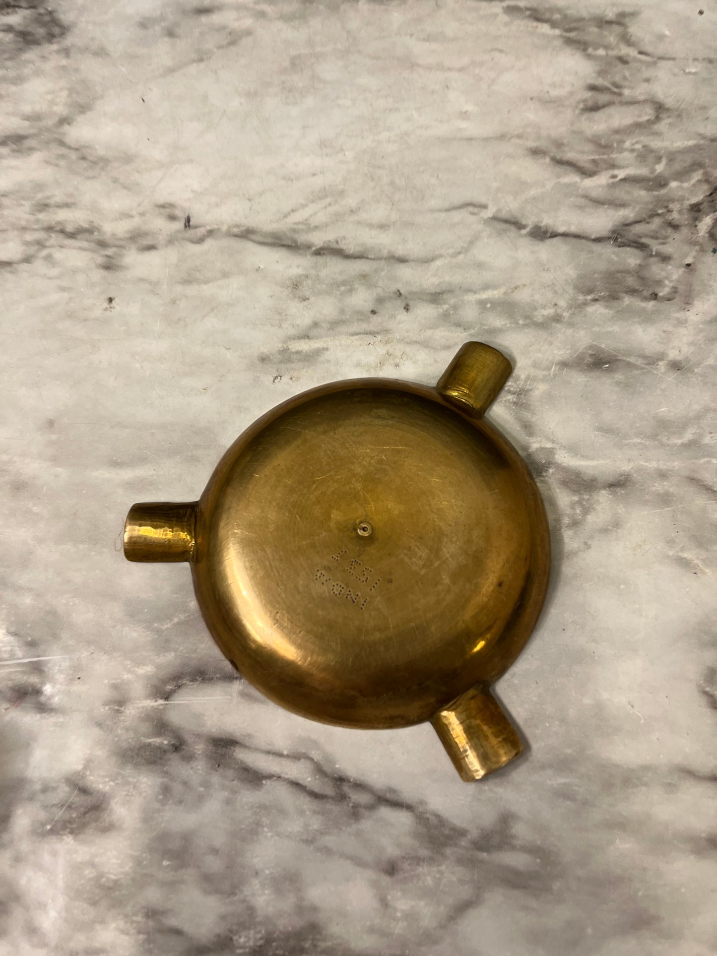 Mini Etched Brass Ashtray