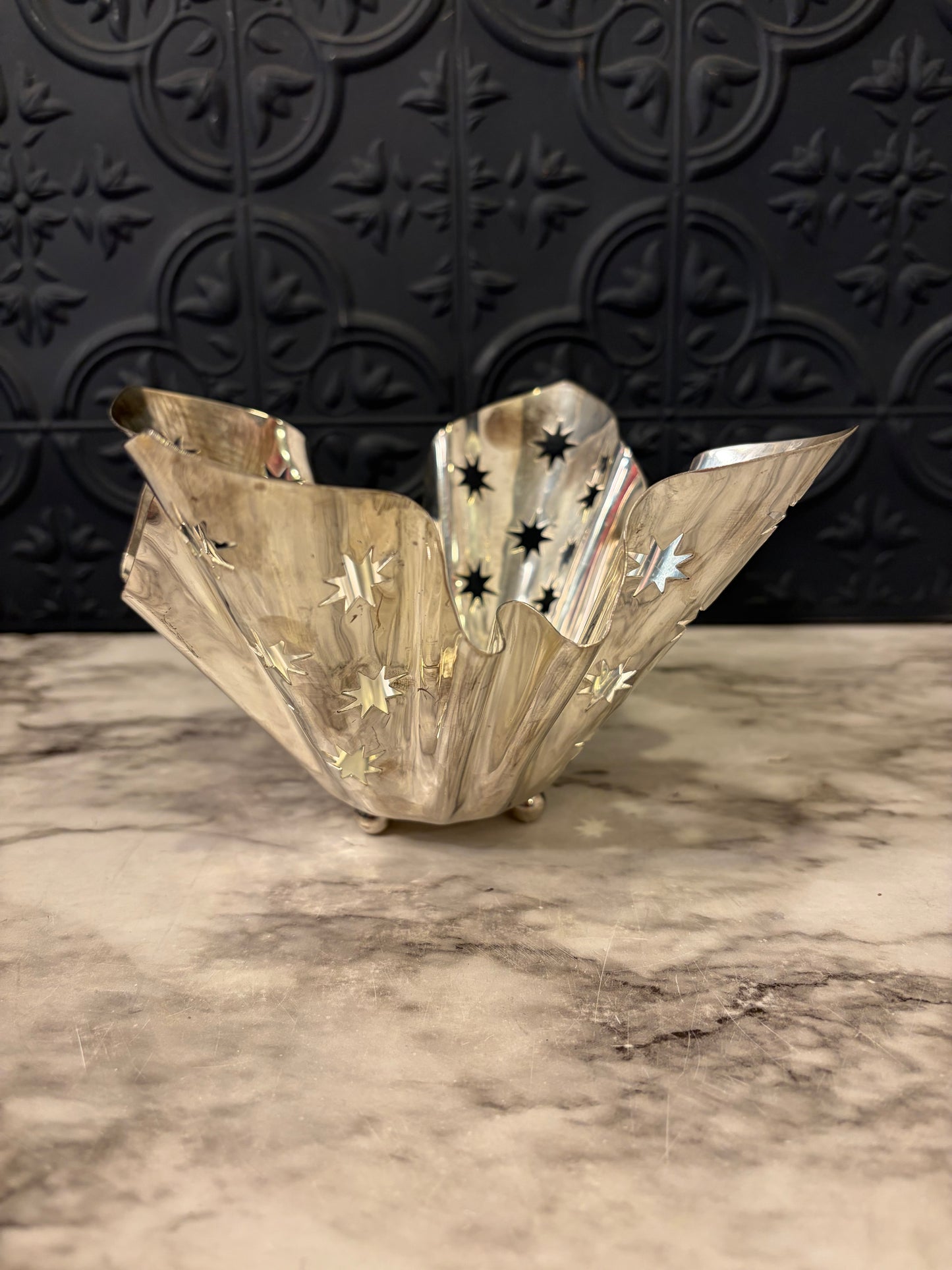 Studio Silversmiths Votive Holder with cutouts