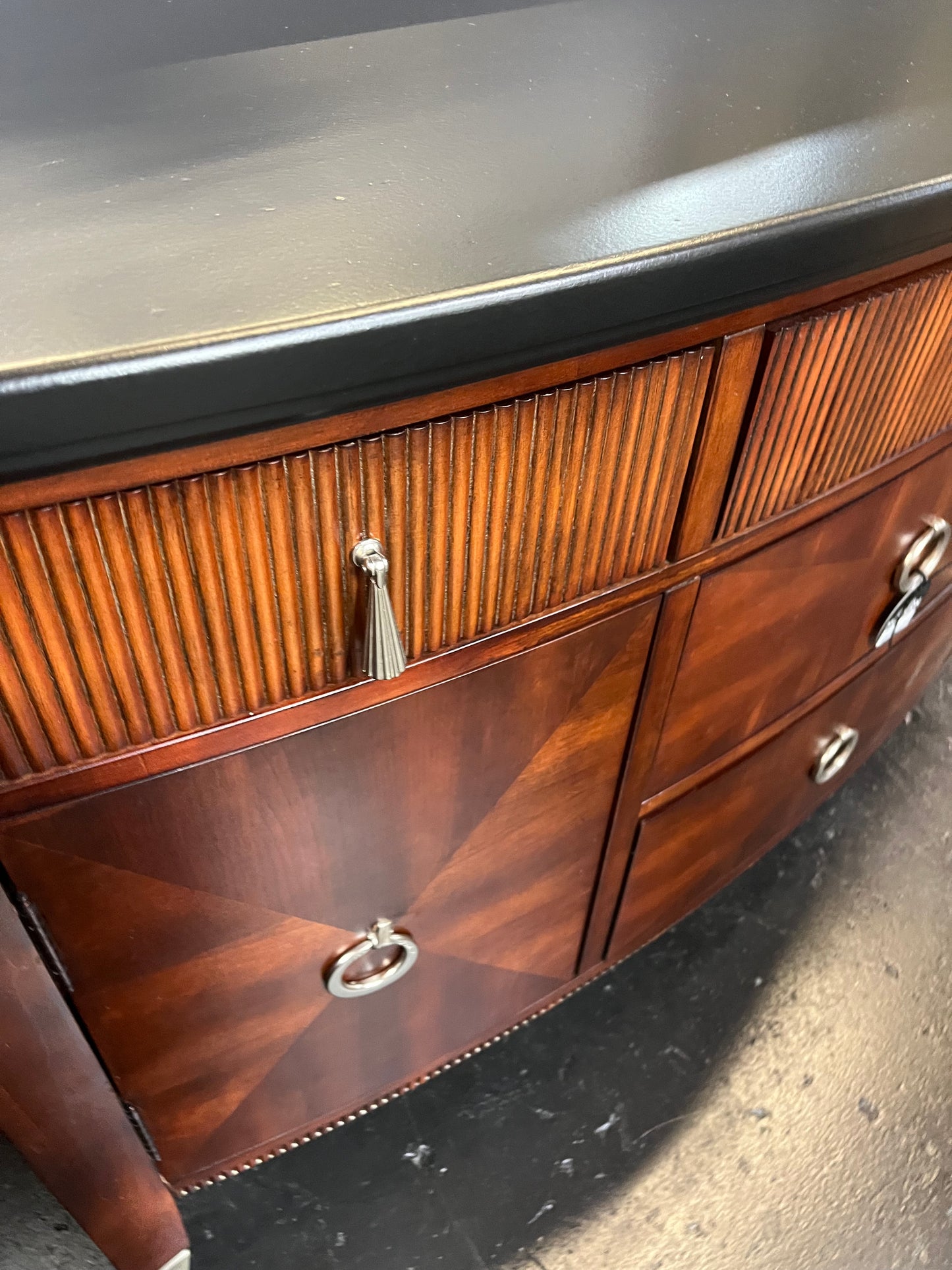 Cherry Buffet with Painted Black Top