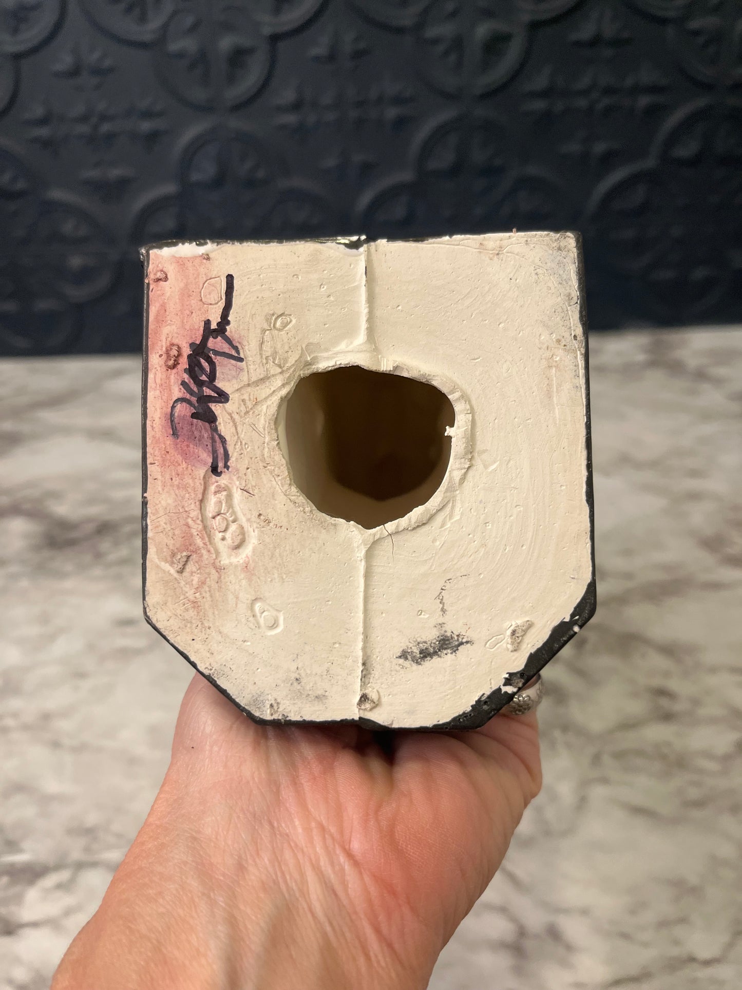 Black Ceramic Horsehead Bookend