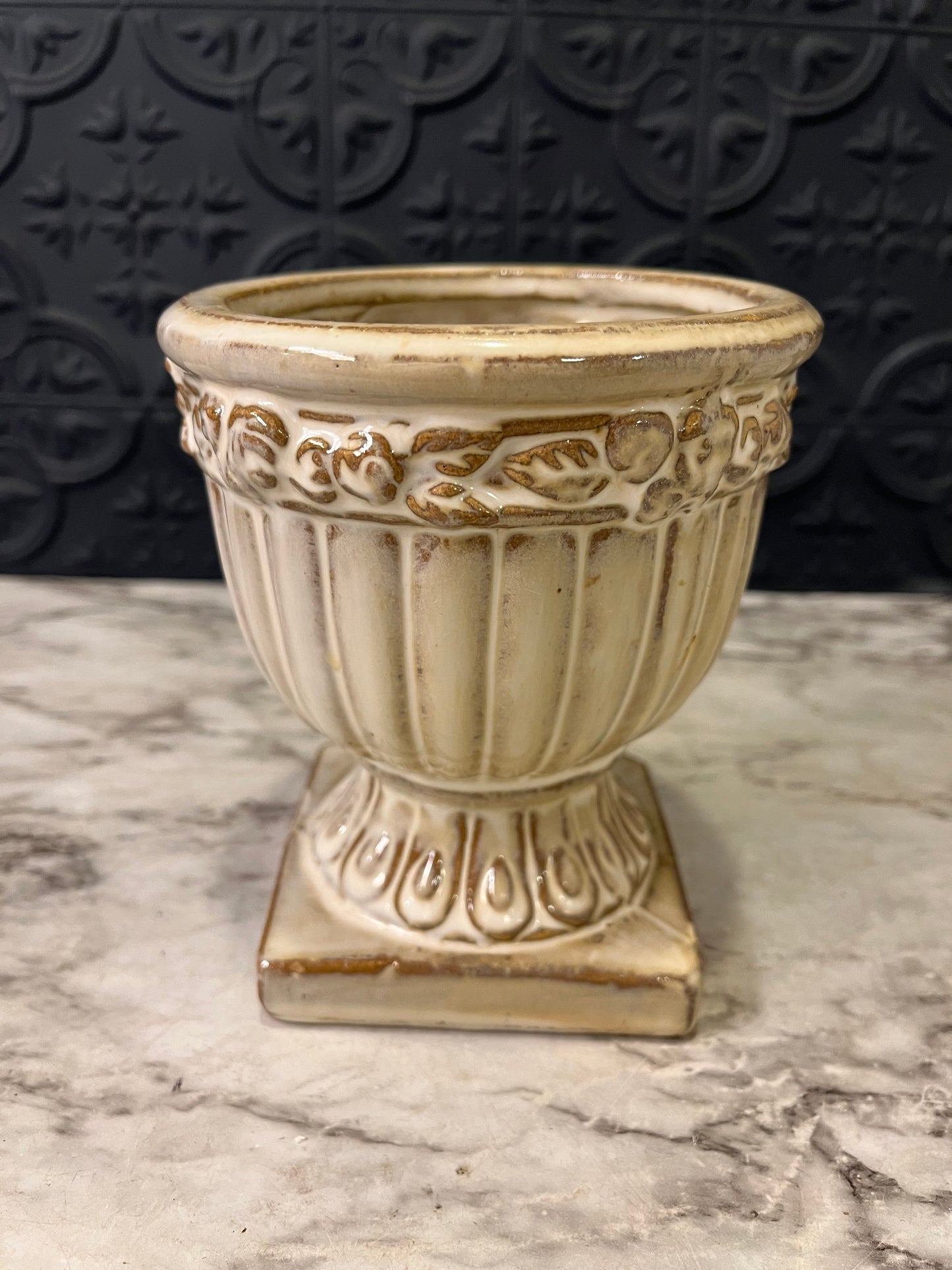 Small Cream Urn Planter