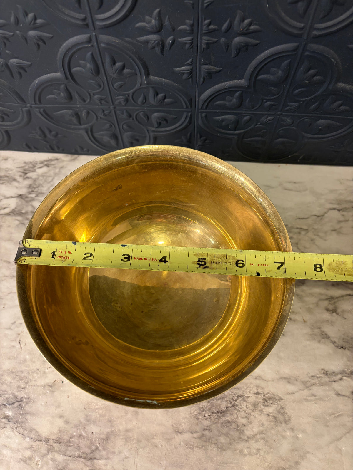 4" Brass Pedestal Bowl