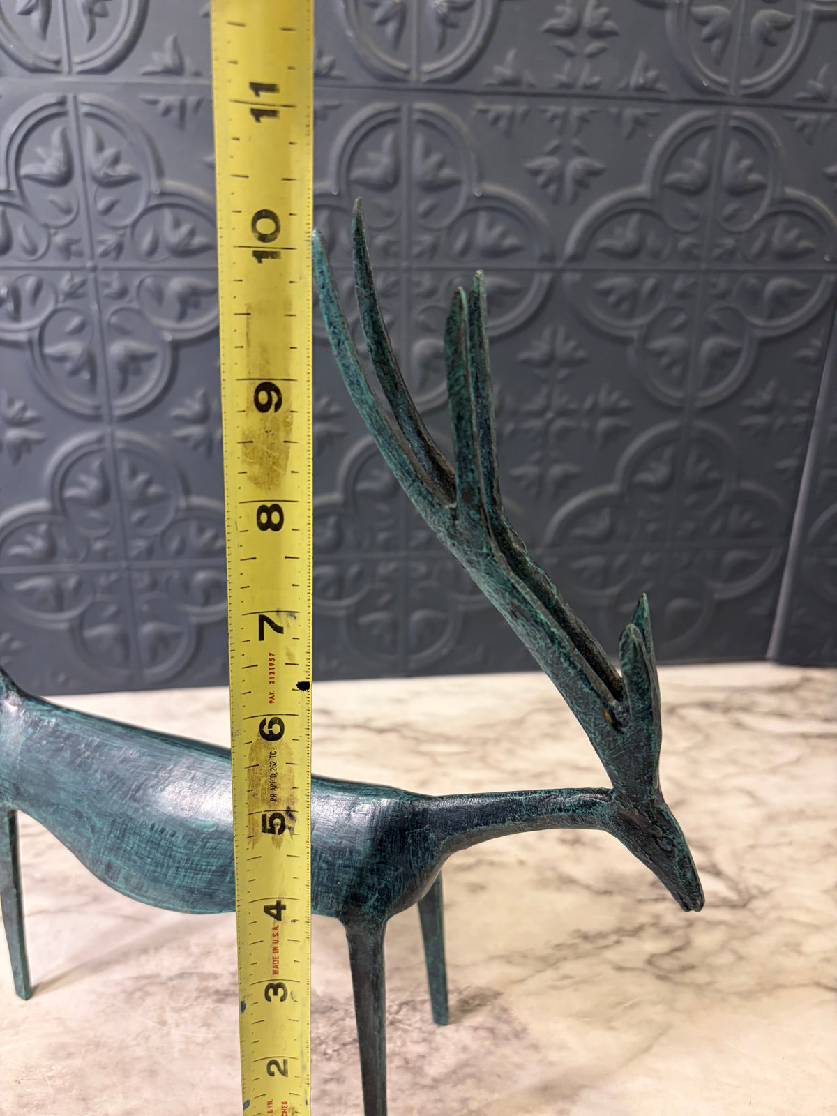 Brutalist Metal Patina Deer