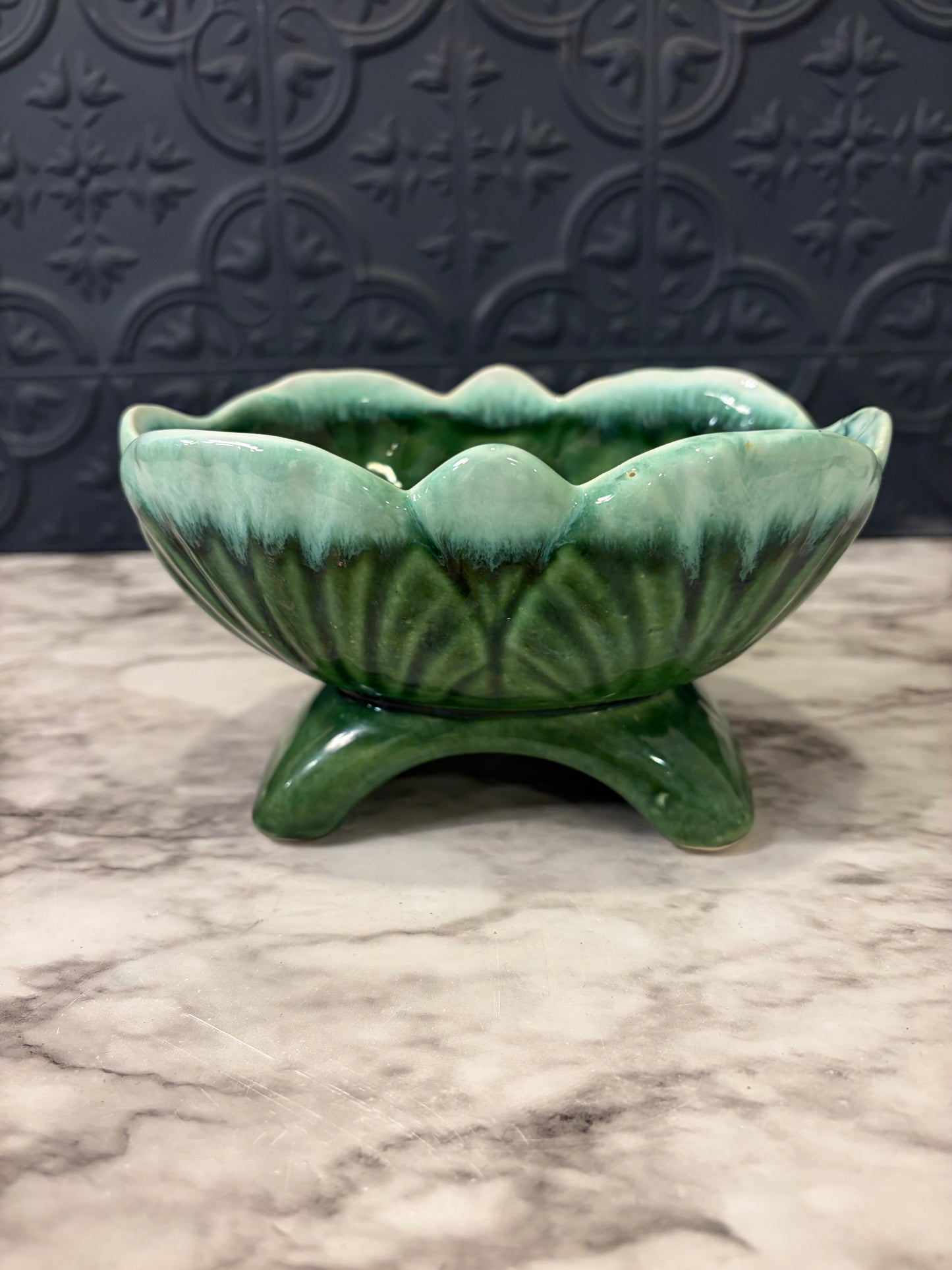 McCoy Style Green Two Tone Planter
