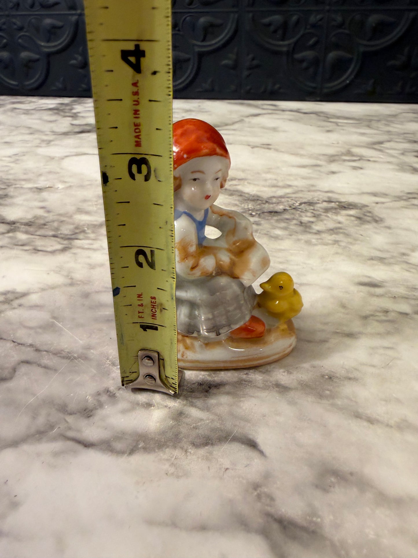 Porcelain Girl with Ducks