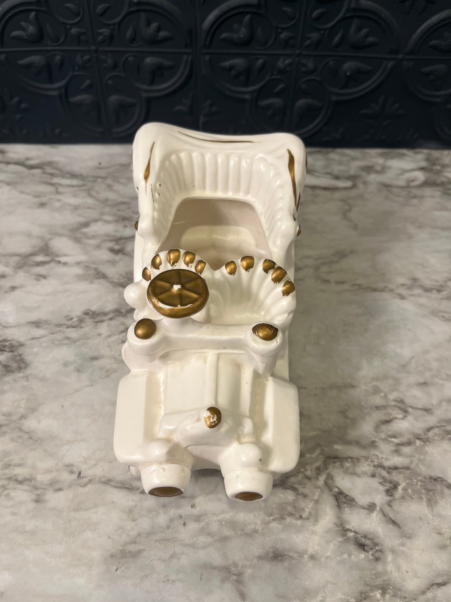 Vintage Model T Planter White