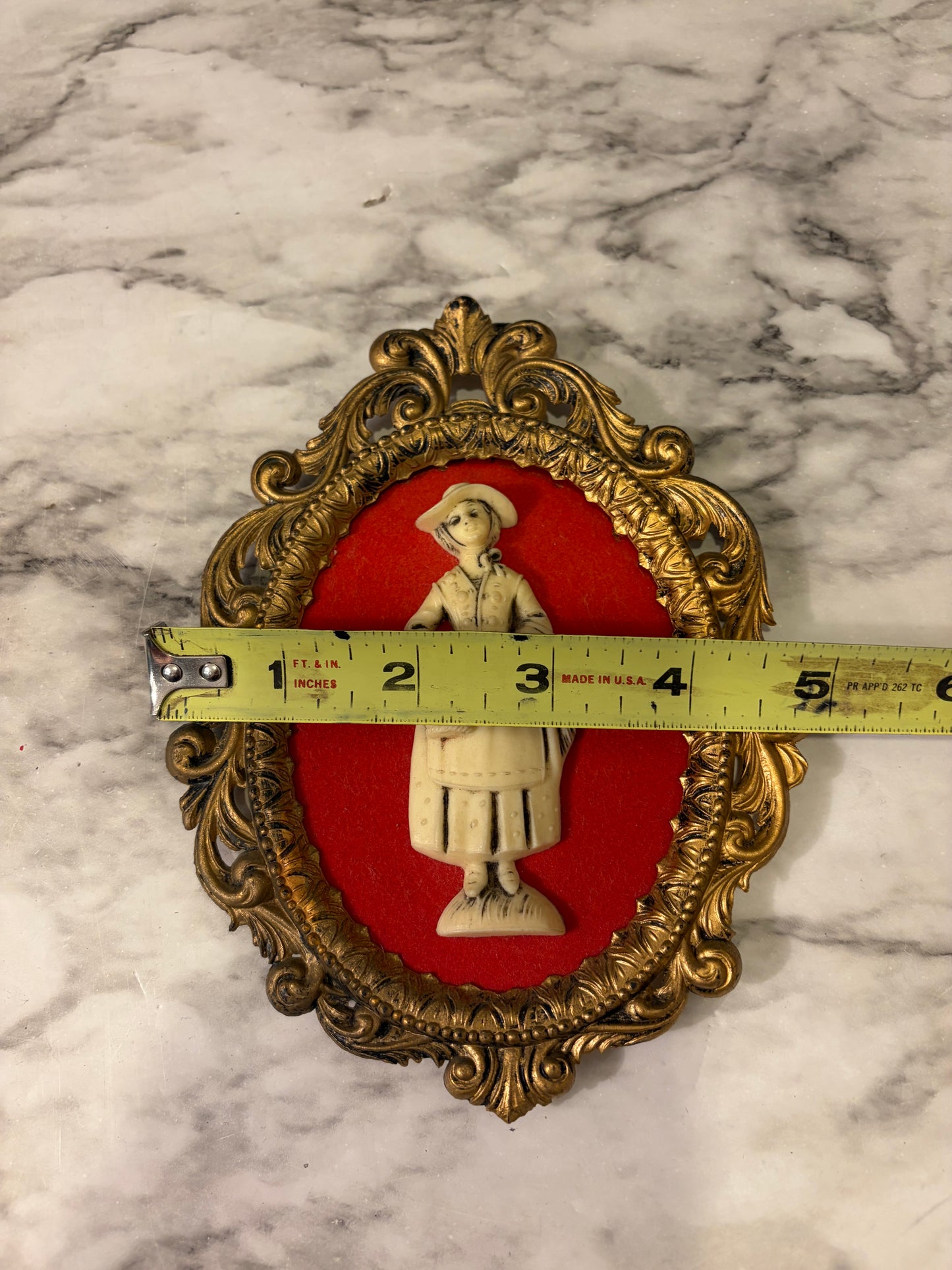 Vintage Female Figure Wall Hanging