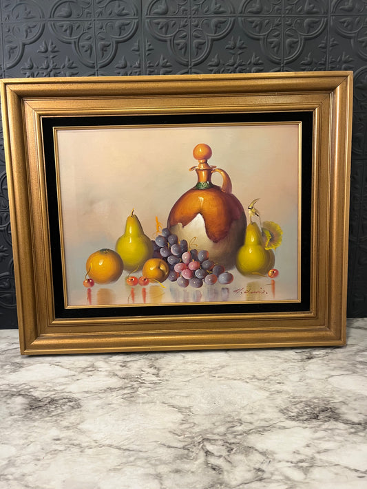 Still Life Painting by W Lewis Signed