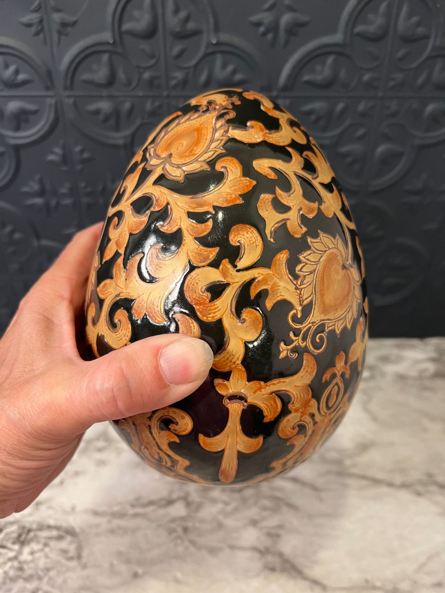 Black and Gold Egg