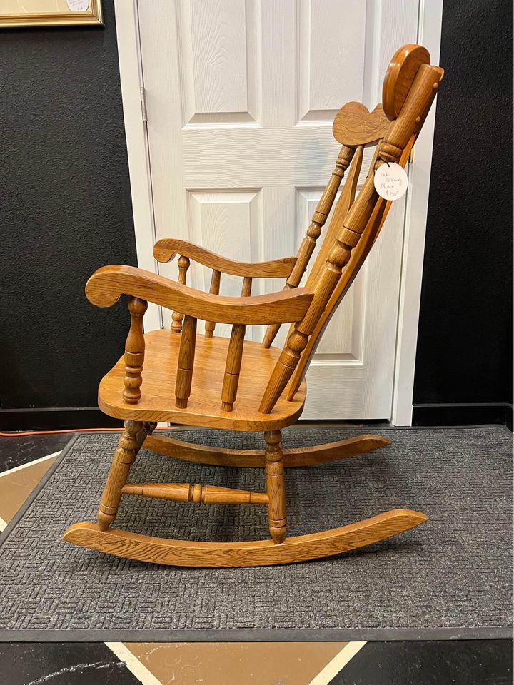 Oak rocking chair