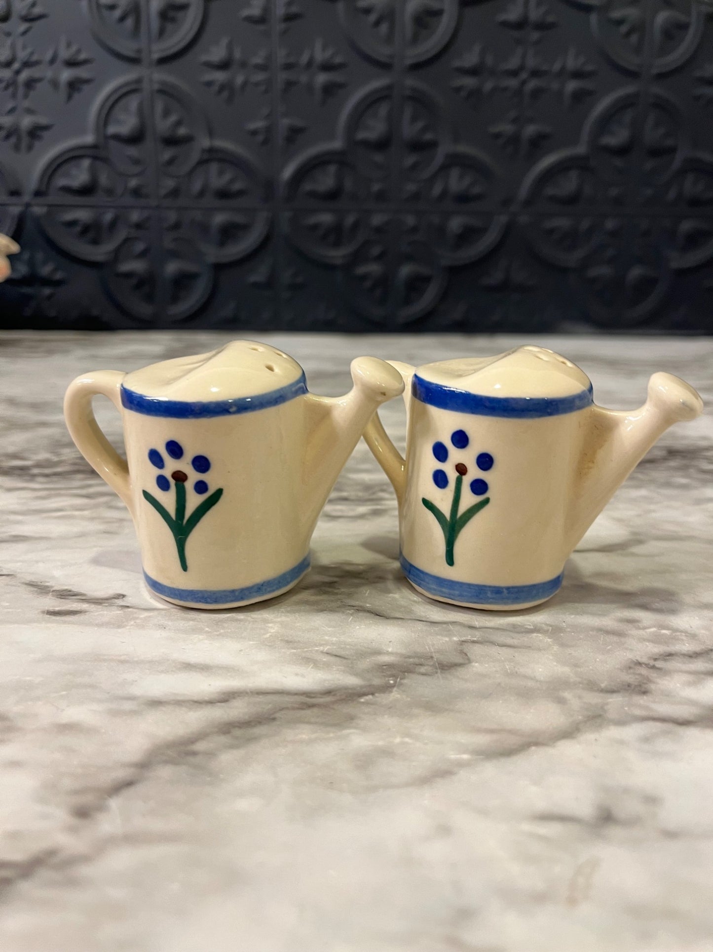 Shawnee Pottery watering can Salt and pepper shakers