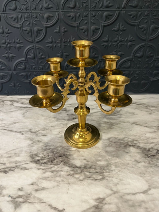 Small Brass Candelabra