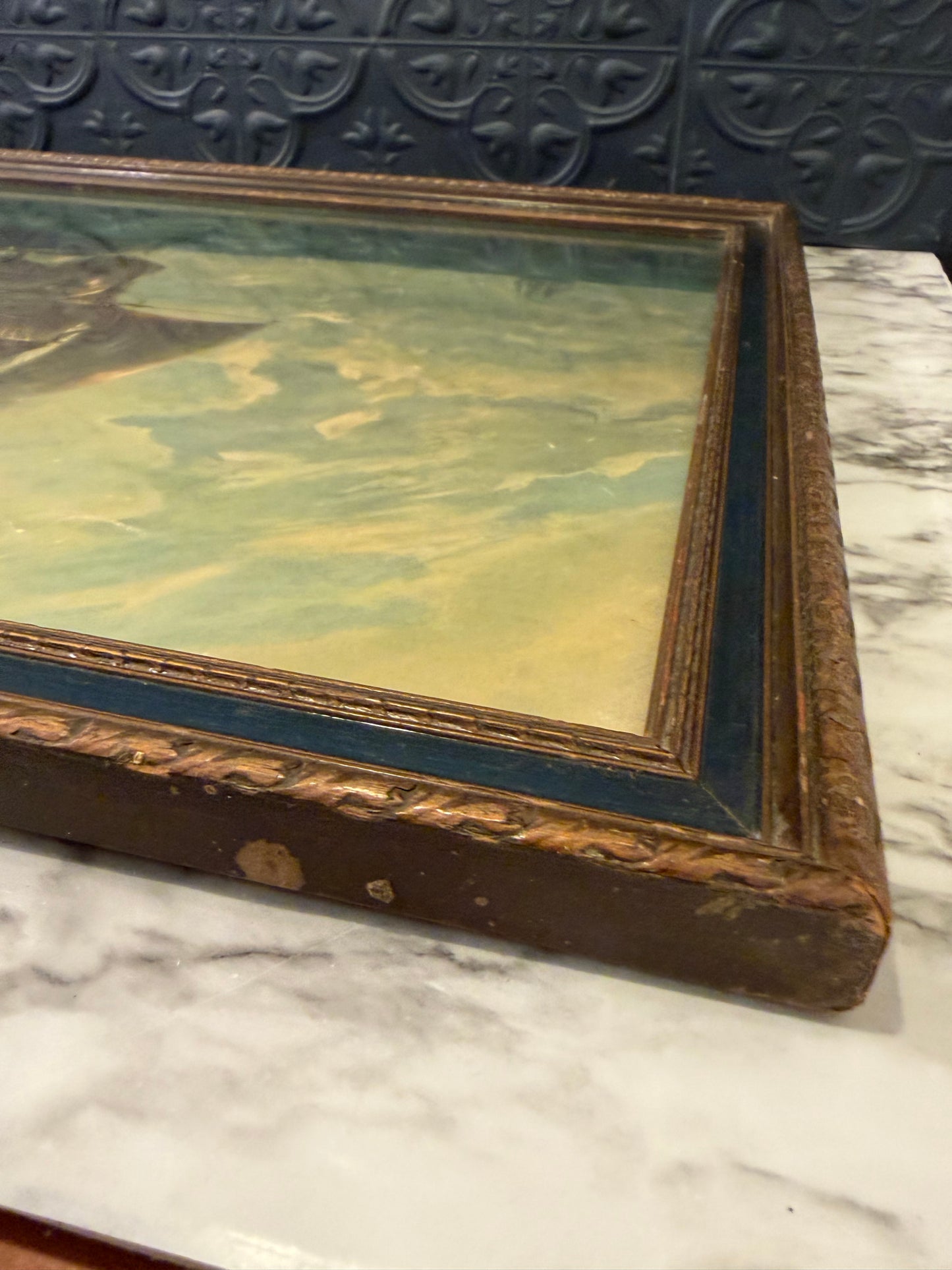 Fox Schooner Ship Print Framed
