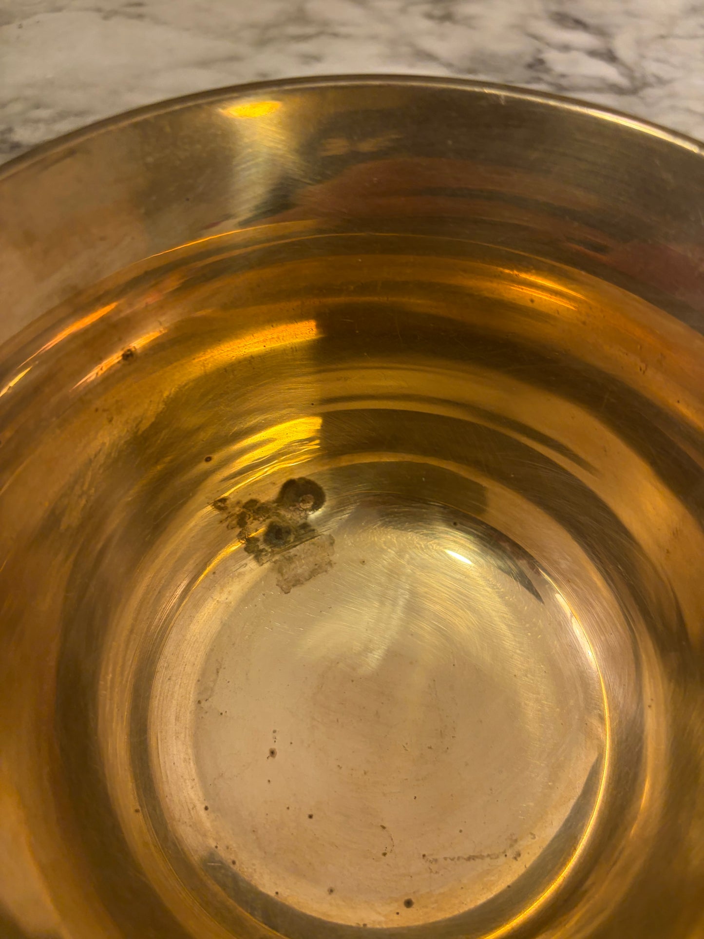 Brass Bowl with Enamel Southwest pattern