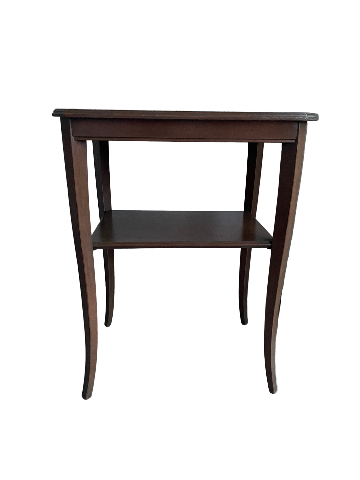 Side Table with Lower shelf Contemporary Style