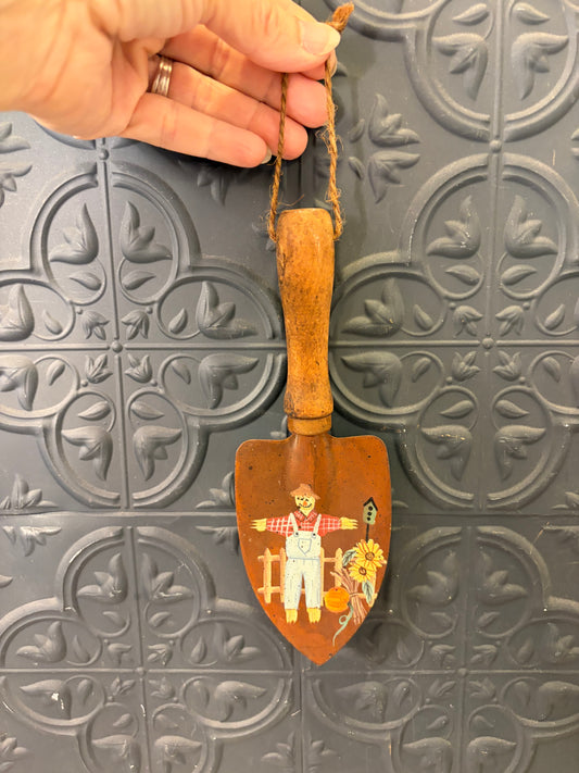 Small Hand Painted Scarecrow shovel