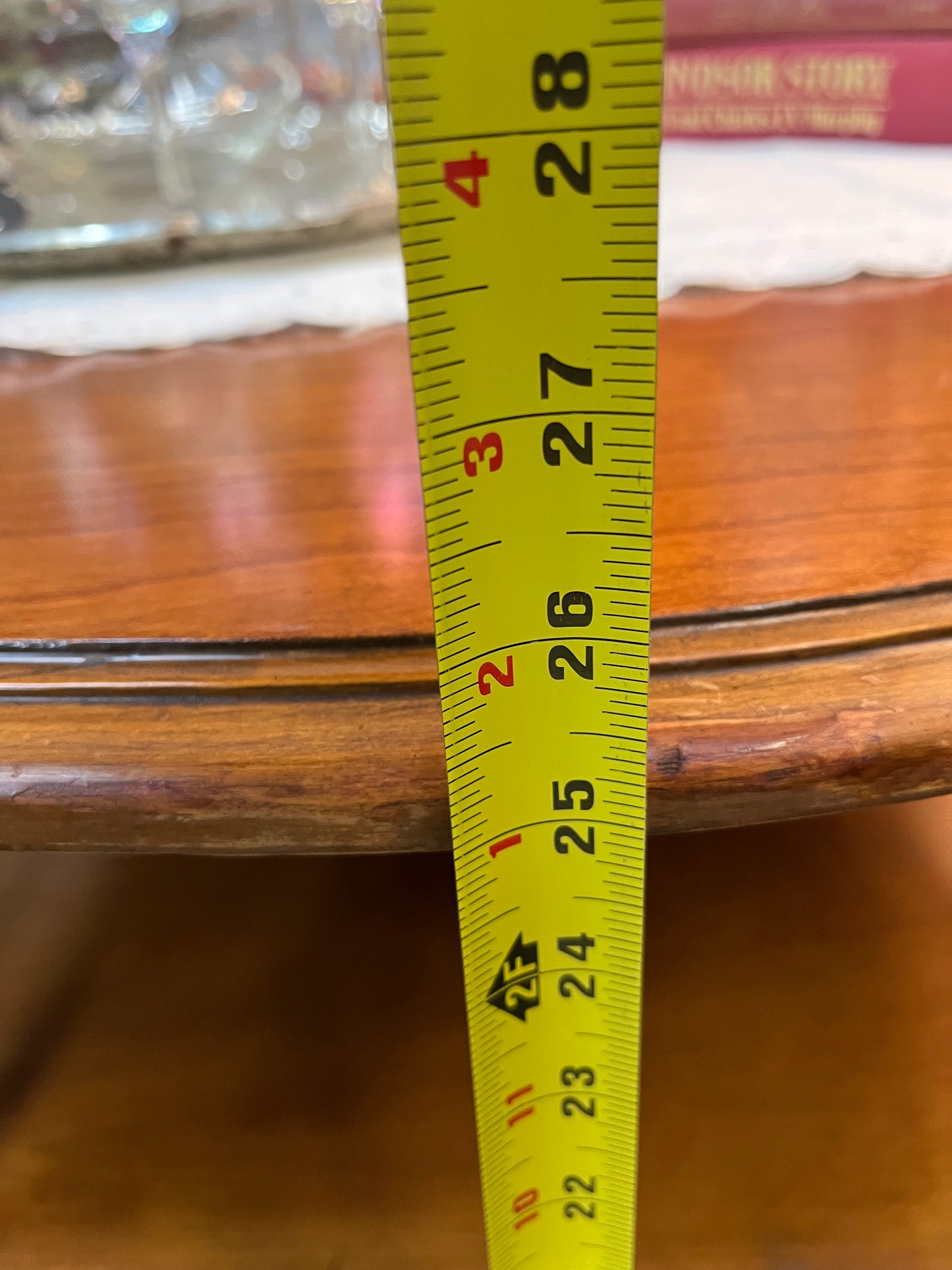 Two Tier Antique wood end table