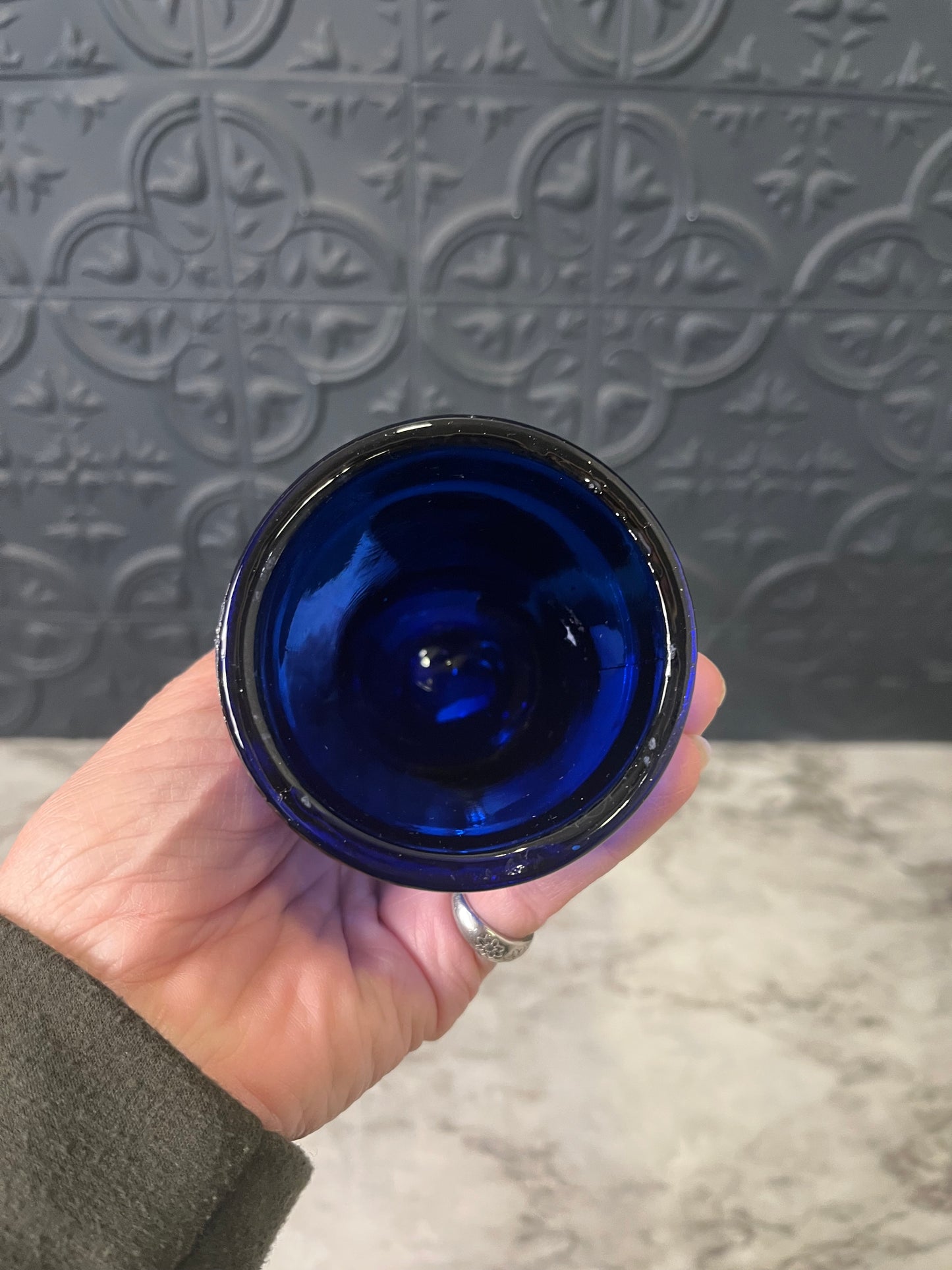 Blue Glass Hand