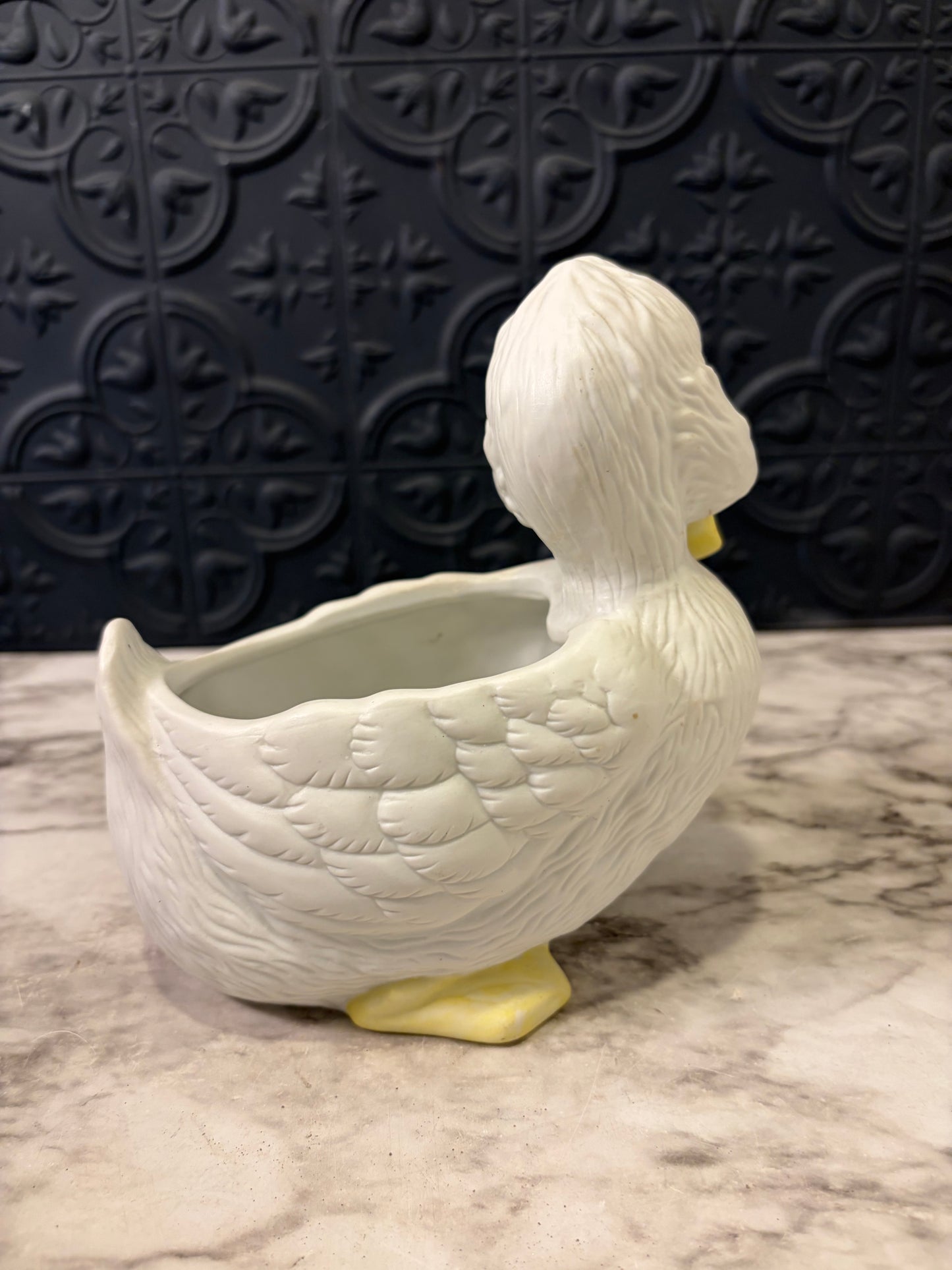 Porcelain Duck Planter