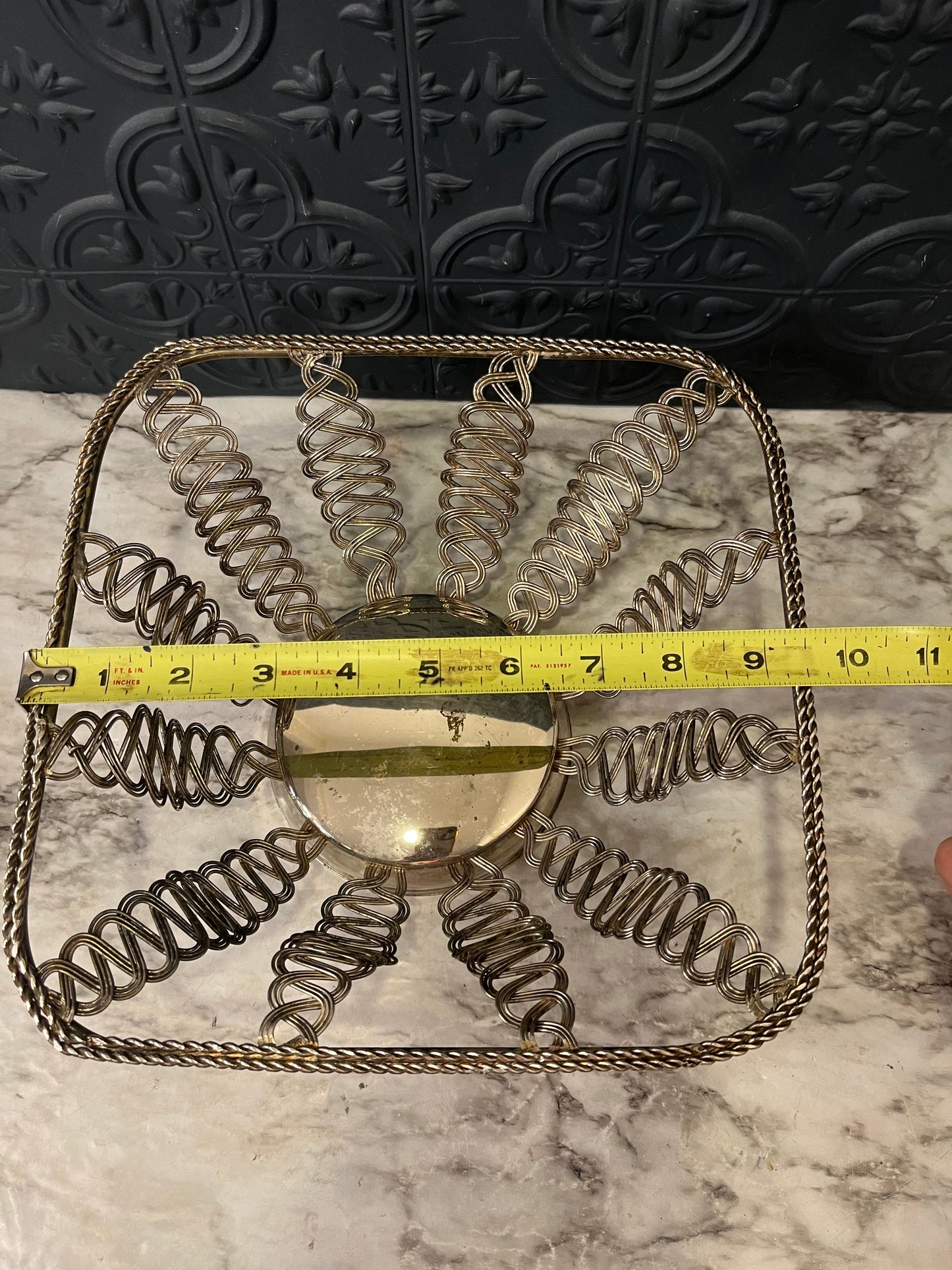 Vintage Silver Plated Wire Bread Basket