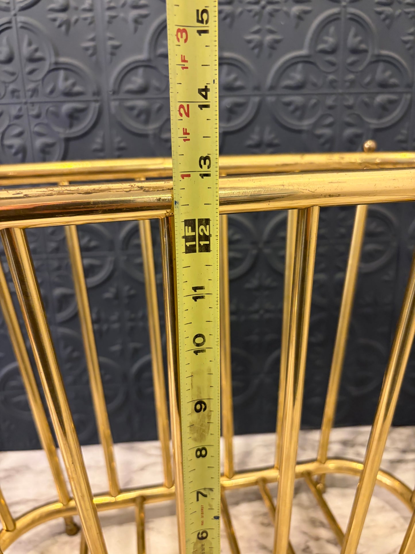 Brass Oval Magazine Holder