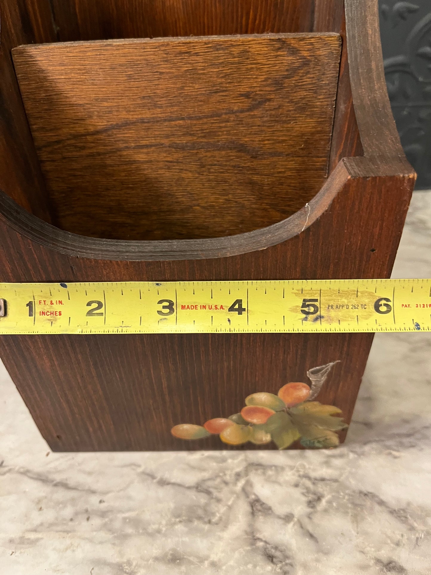 Handmade Wooden Storage Box with Toll Painting