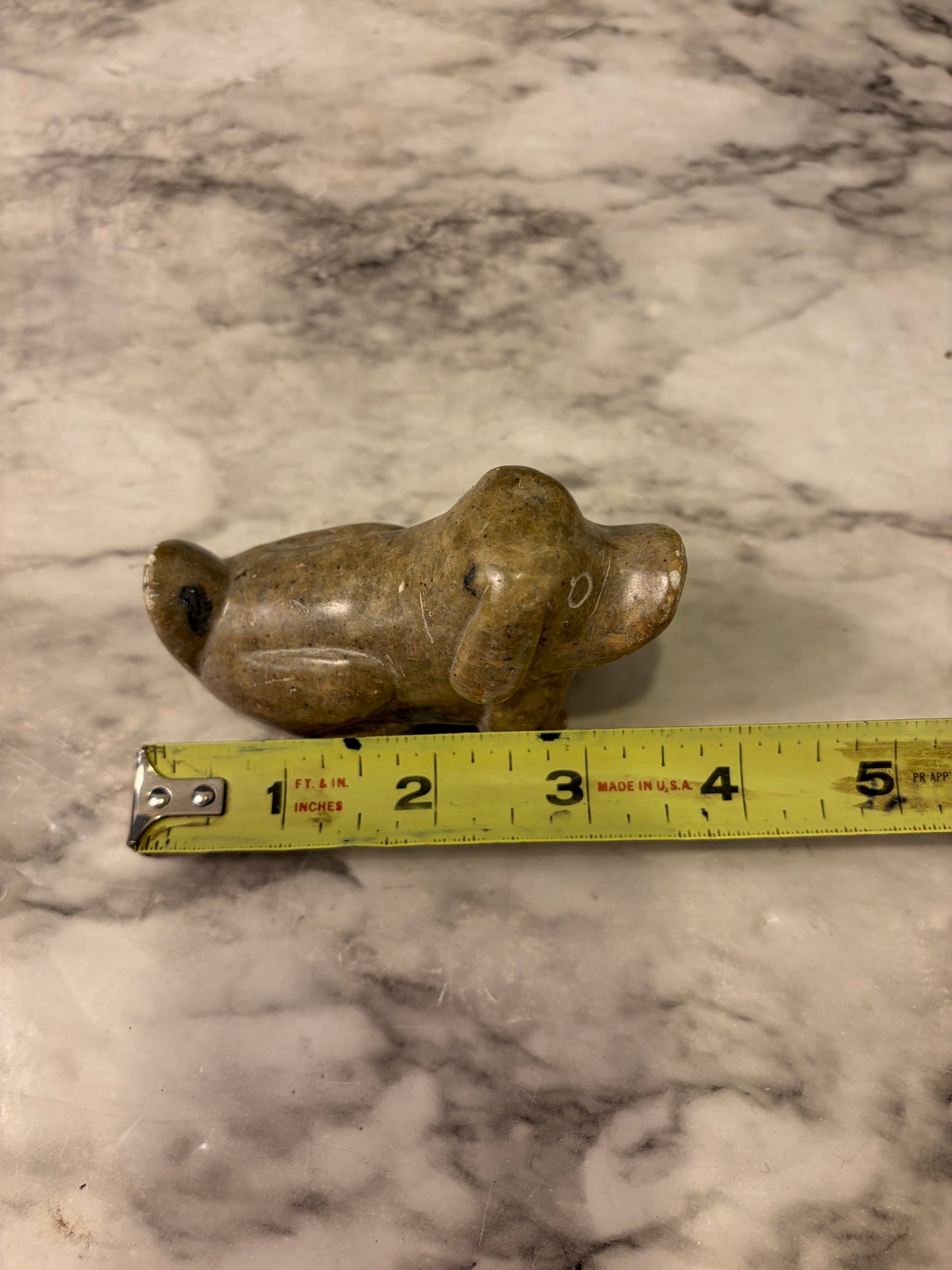 Carved Soapstone Dog