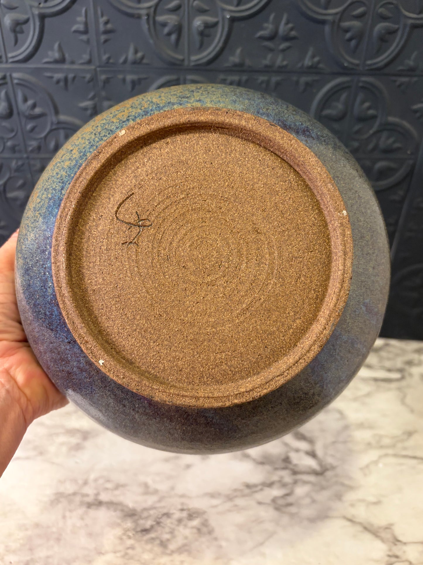 7.75 Opening Studio Pottery Bowl Bluish Green