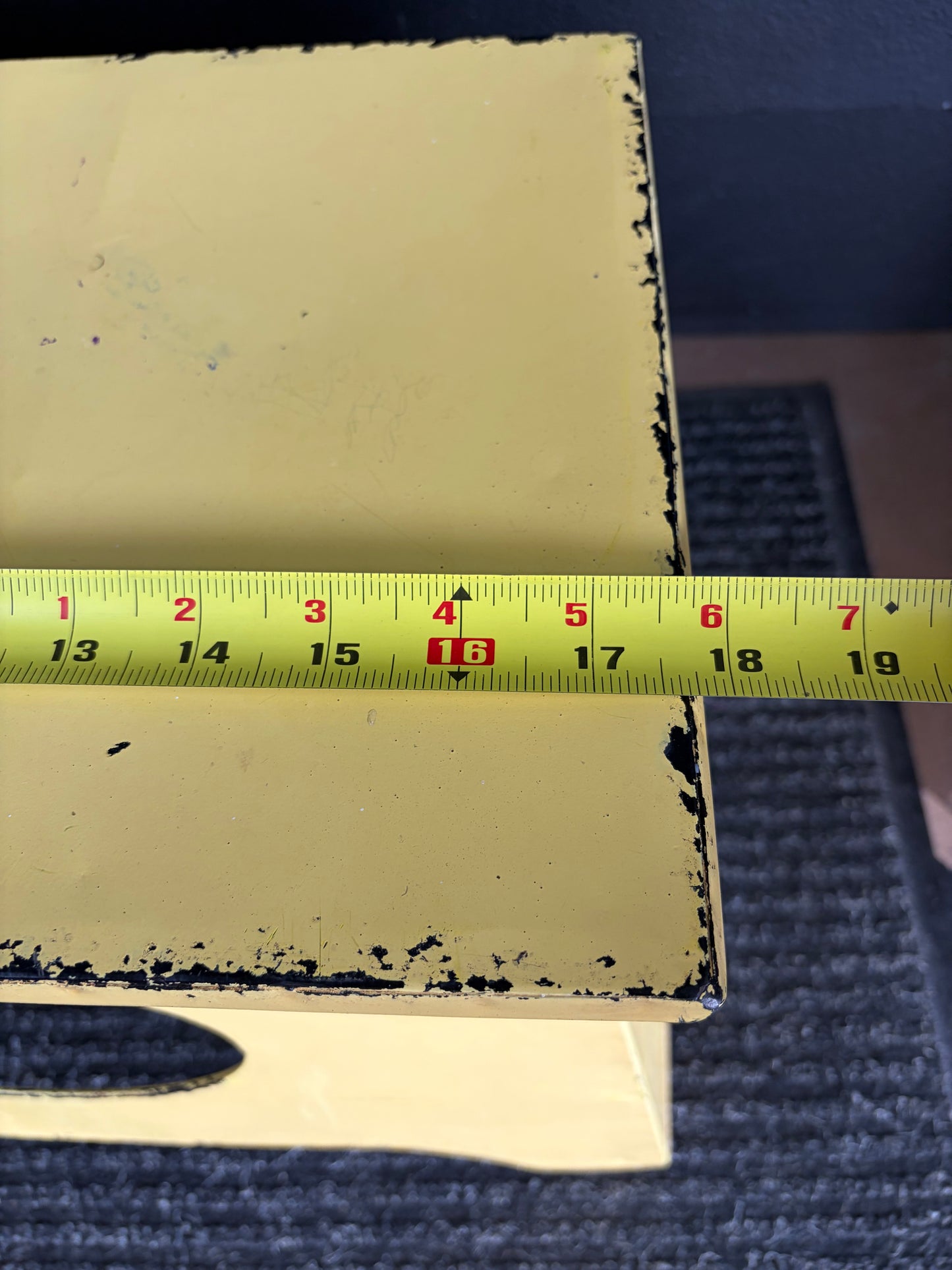 Yellow metal Step Stool