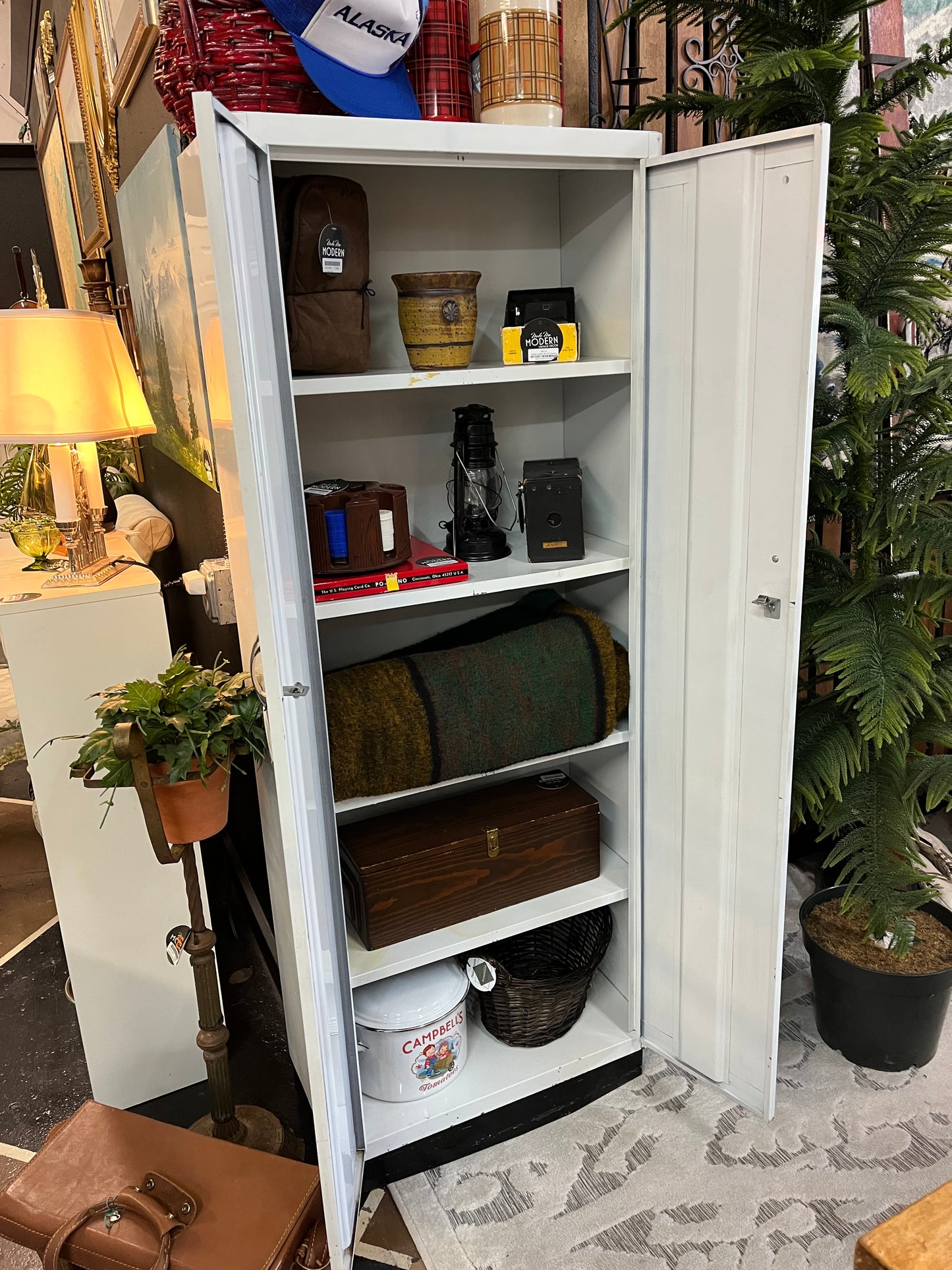 White Metal Cabinet