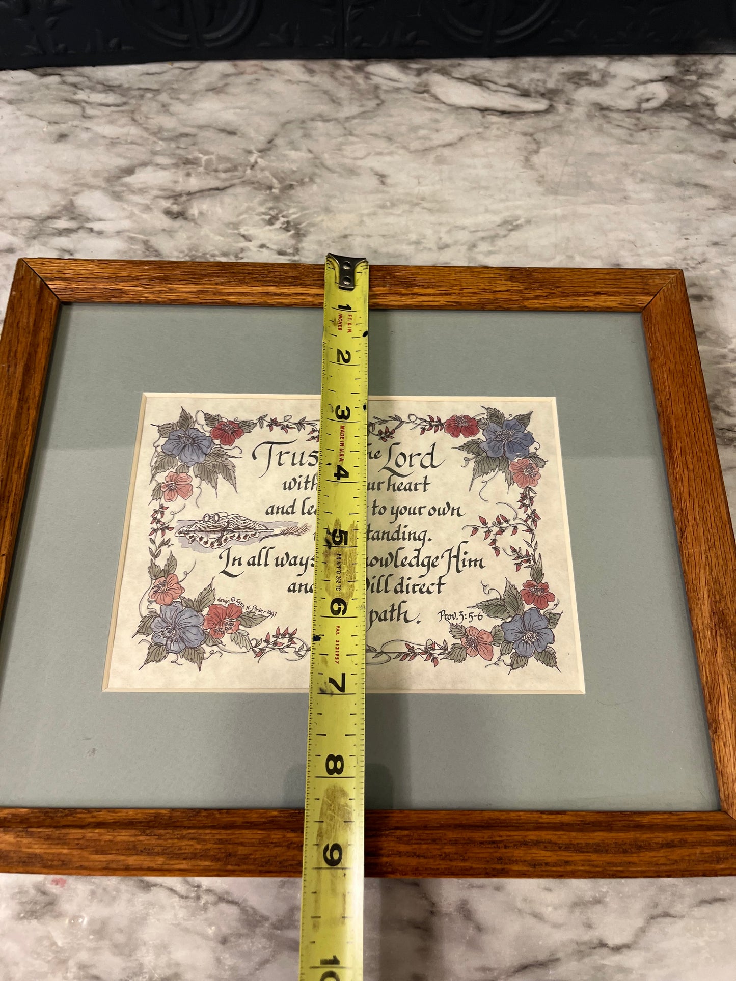 Trust in the Lord Framed