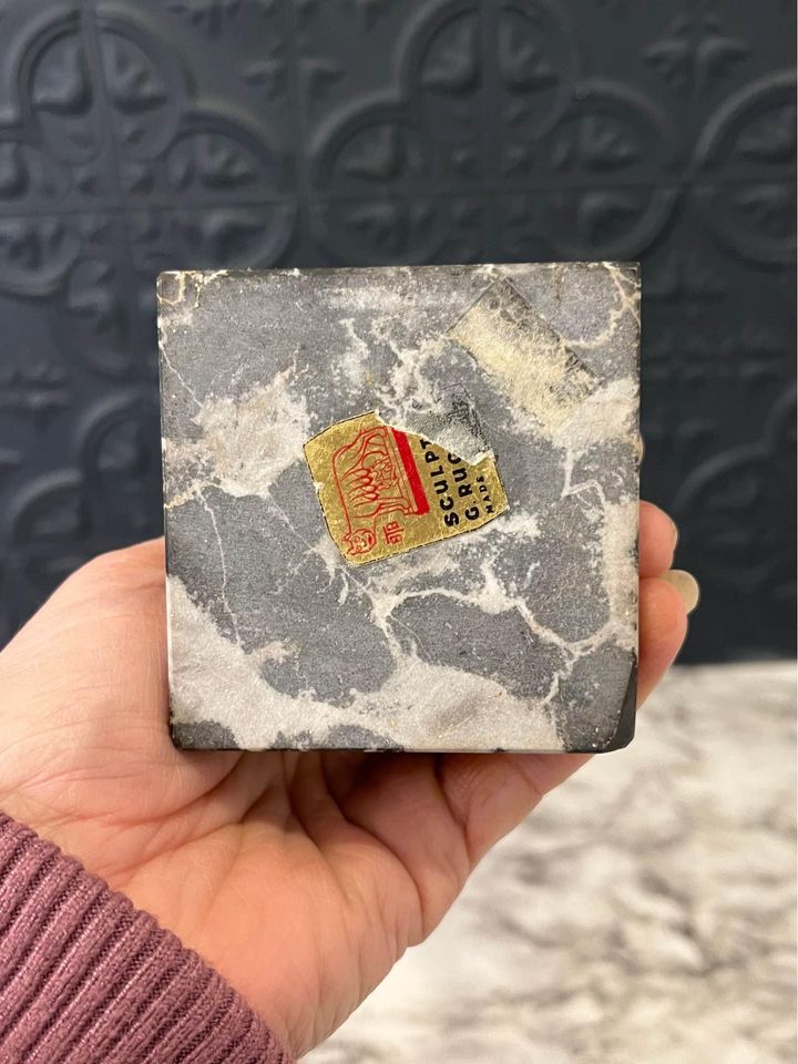 Vintage David Statue On Marble Base