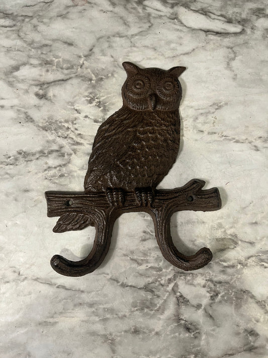 Cast Iron Owl Hooks