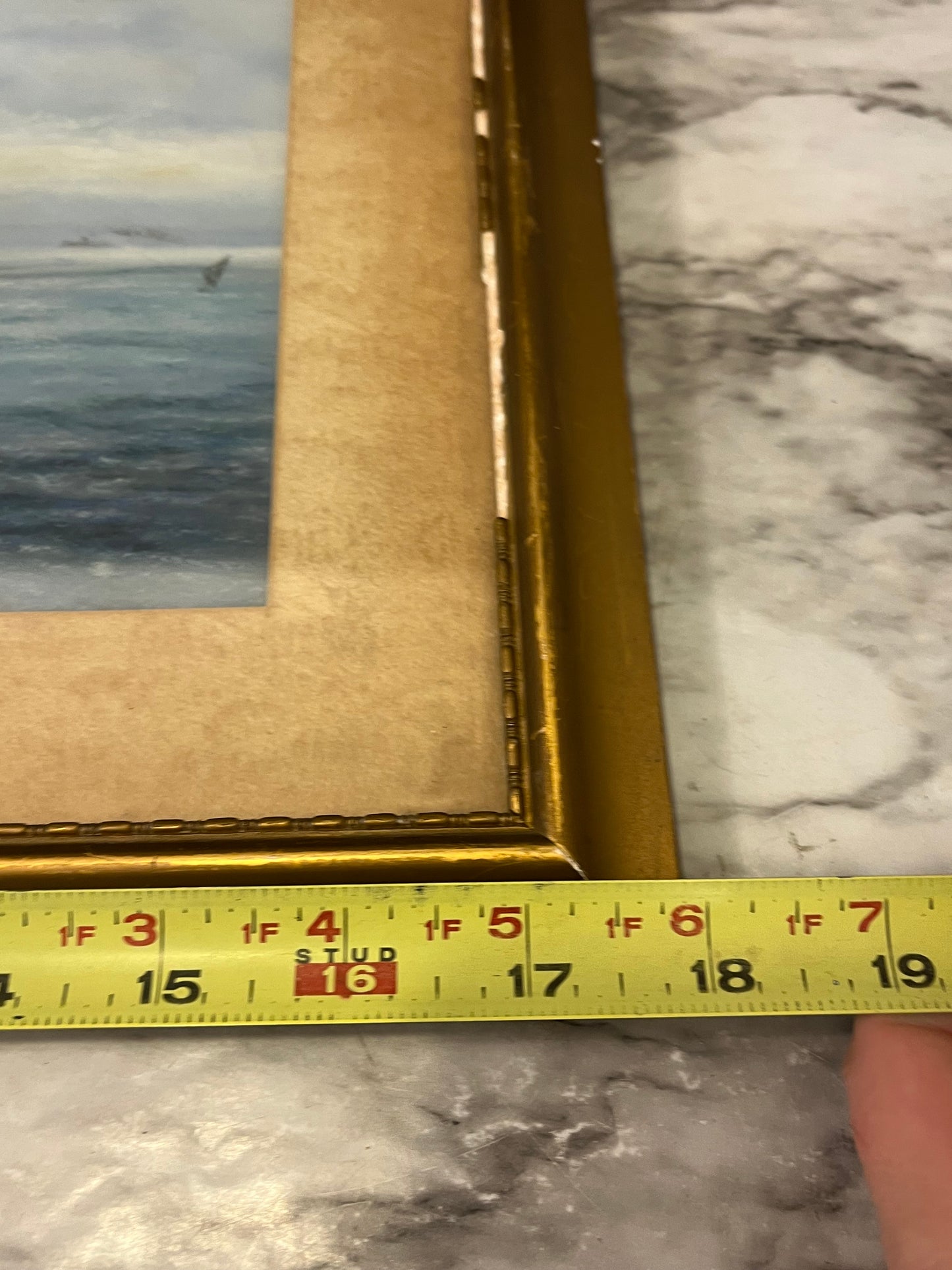 Antique Cornish Coast Pastel