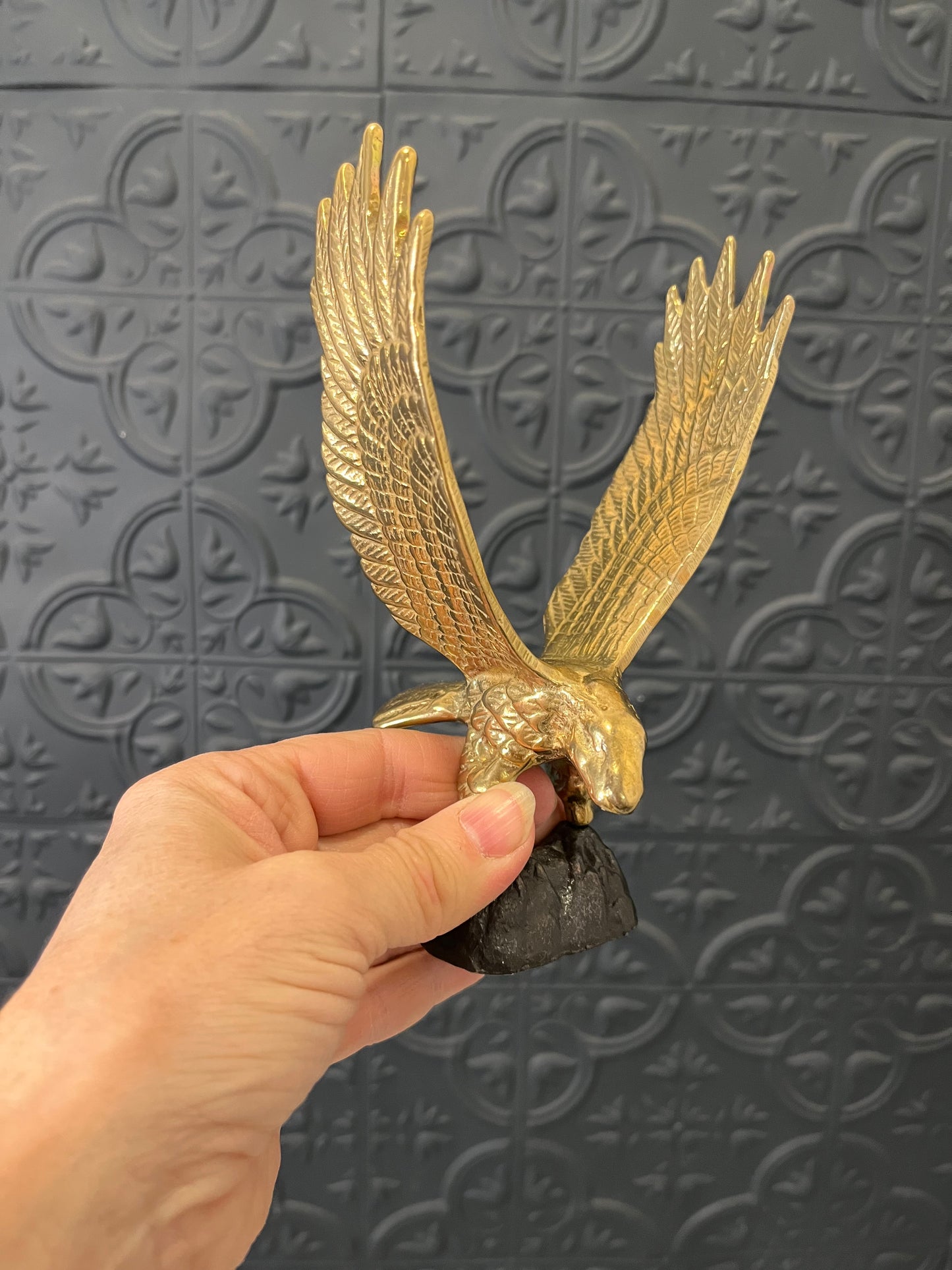 Brass Eagle Paperweight