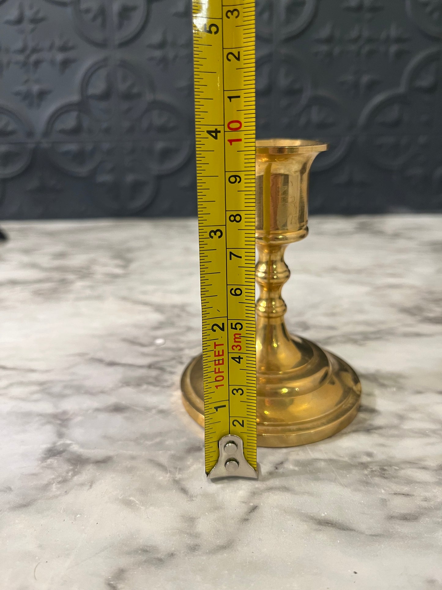 3.75 Brass Candle Holder