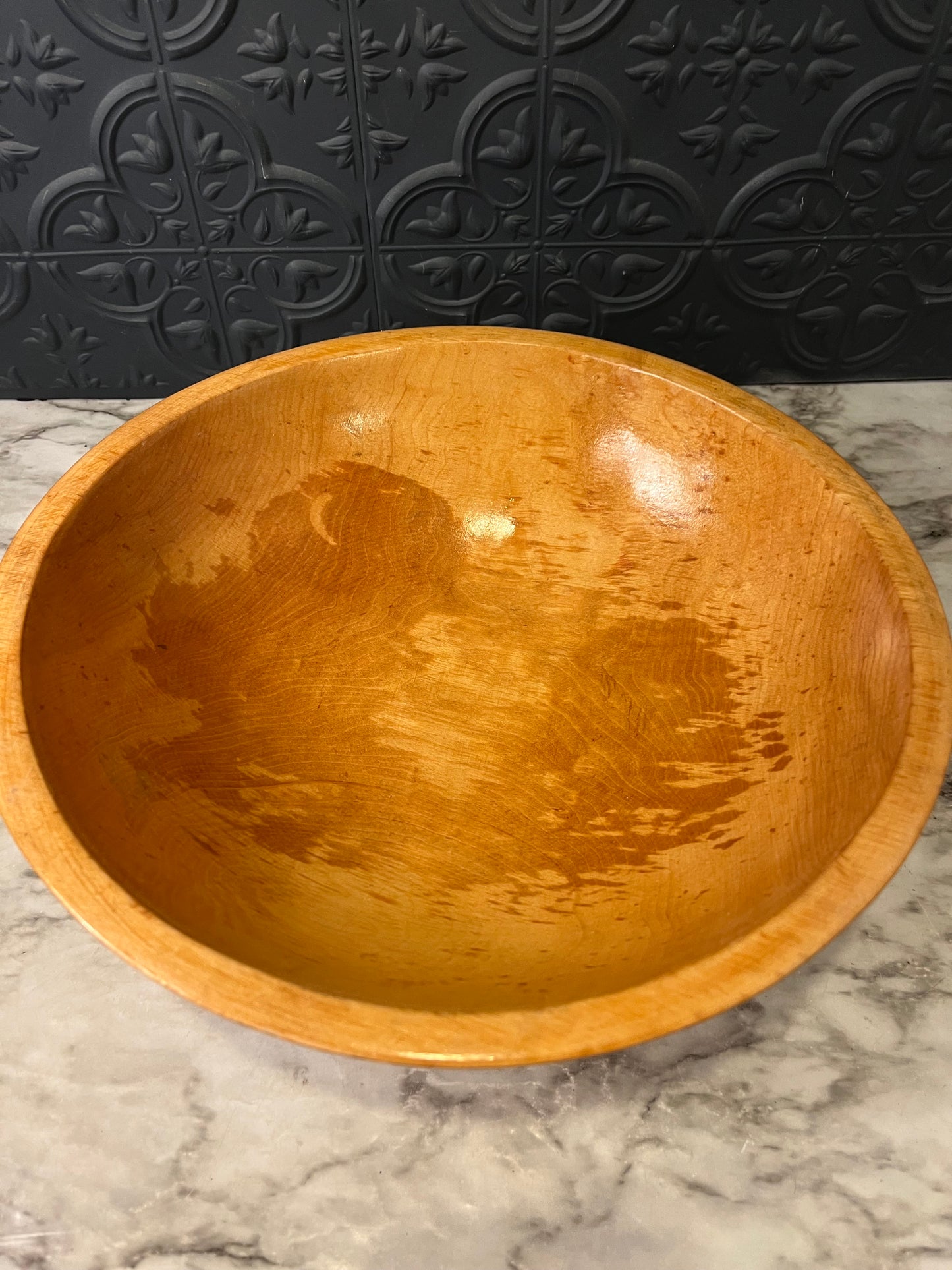 Honey Wood pedestal bowl