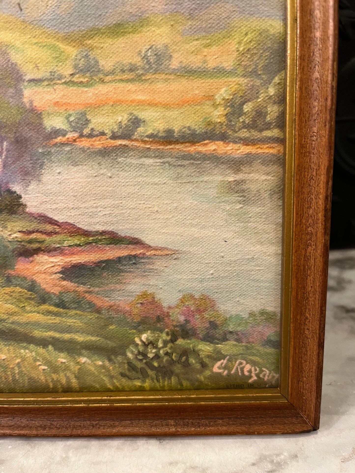 C Regan Framed Season Print Summer