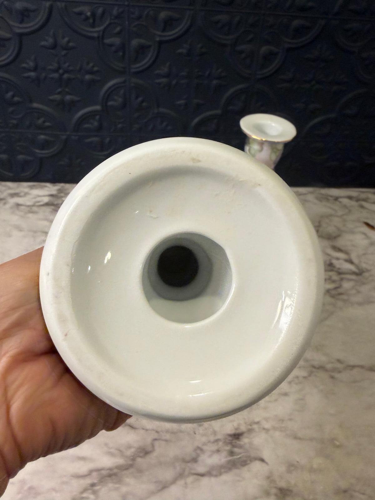 Pair of Morning Glory Candle Holders