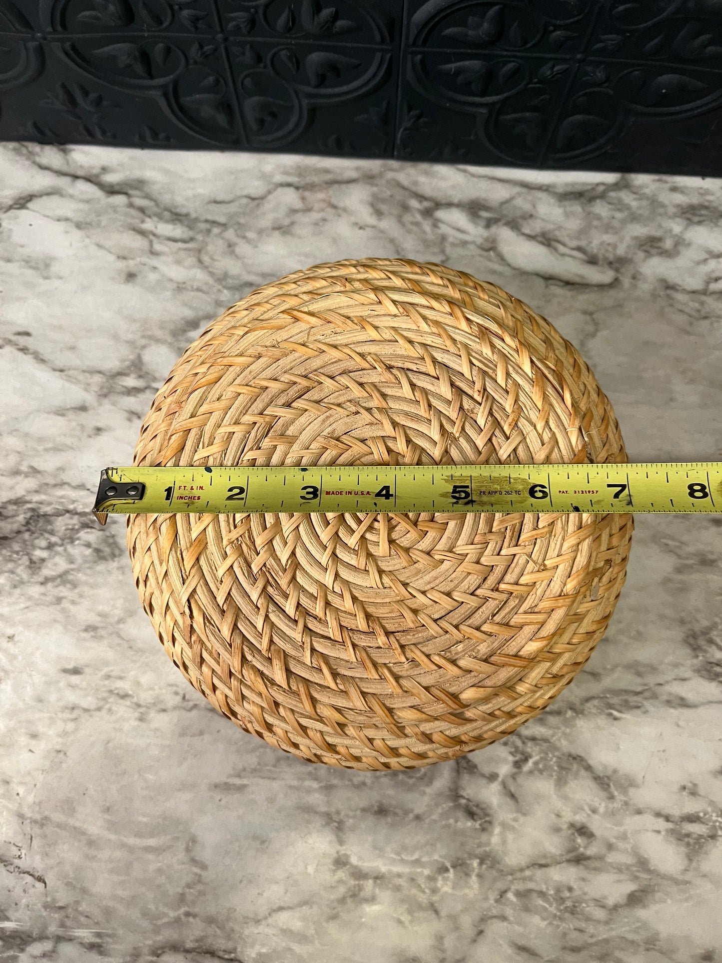 Round Hand Woven Seagrass Basket Large